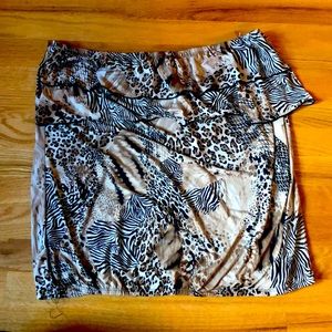 Animal print tube top